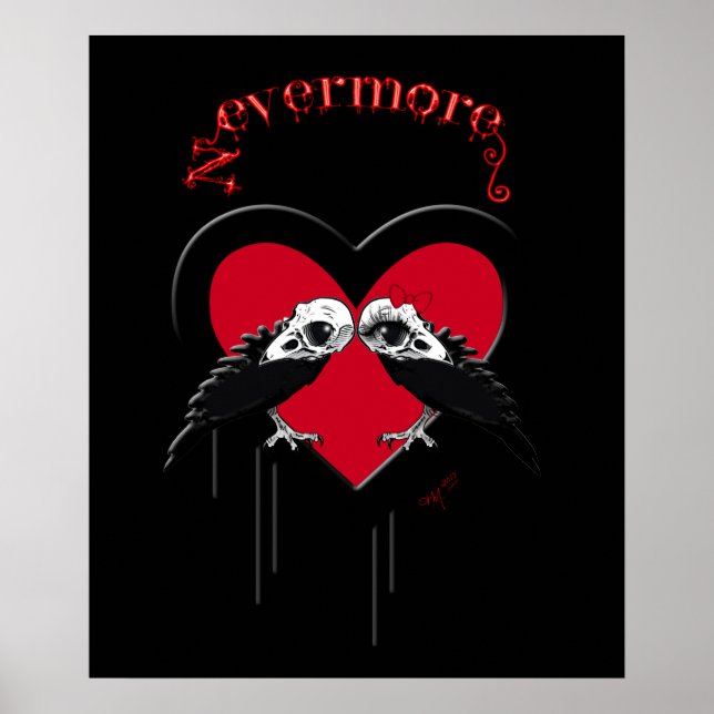Poster Evermore (rouge) (Devant)