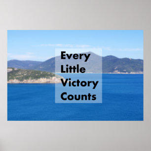 Poster Every little victory counts