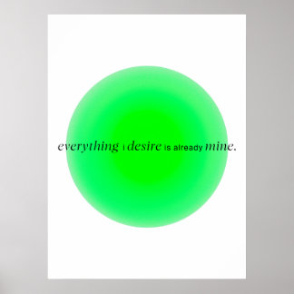 Poster Everything I desire is already mine