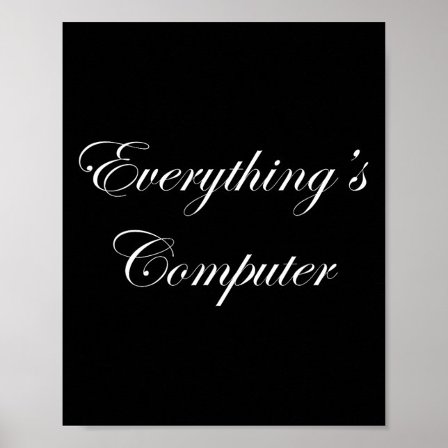 Poster Everythings Computer In A Tesler Donald Trumps Ele (Devant)