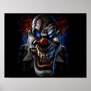 Poster Evil Clown and Cigar