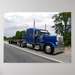 Poster Évitez l'affiche de Peterbilt 379