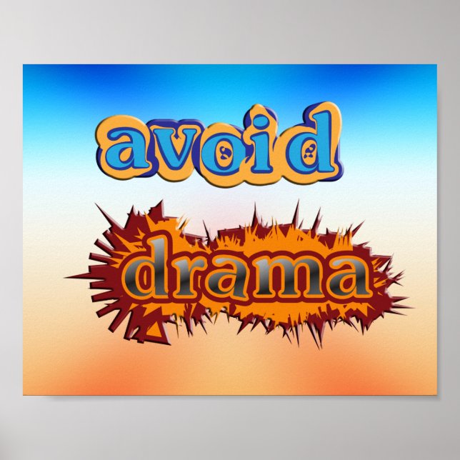 Poster Évitez les drames (Devant)