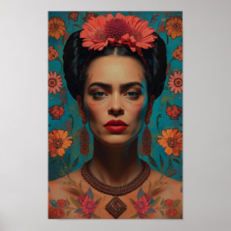 Poster Evocative Surreal Portrait | Dark Expressive Art w