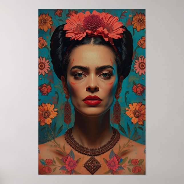 Poster Evocative Surreal Portrait | Dark Expressive Art w (Devant)