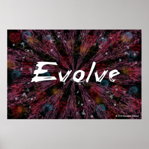 Poster Évoluez l'affiche d'art