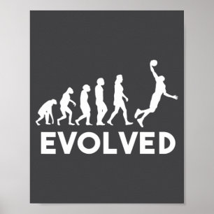 Poster Évolution Basket-ball Hommes Femmes Garçons Filles