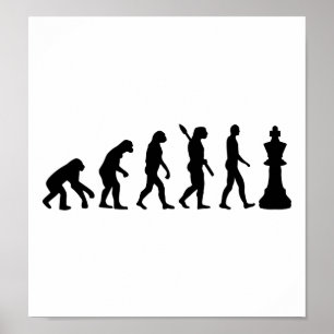 Poster Evolution Chess king