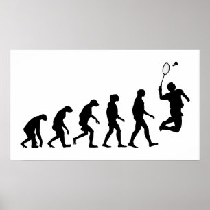 Poster Évolution de Badminton