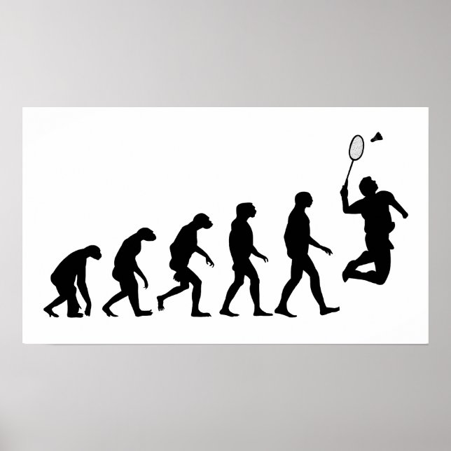 Poster Évolution de Badminton (Devant)