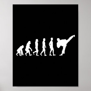 Poster Évolution de karaté Cadeau parfait Judo Arts marti
