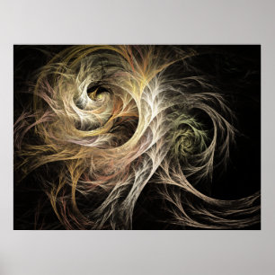 Poster Évolution de la flamme Fractale