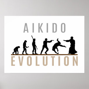 Poster Évolution de l'Aikido