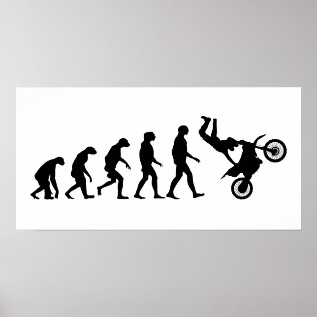 Poster Évolution de Motocross (Devant)