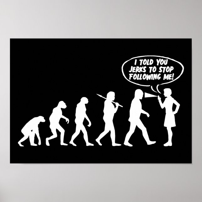Poster Evolution Des Femmes Pepper Spray - Drôle Feminist (Devant)
