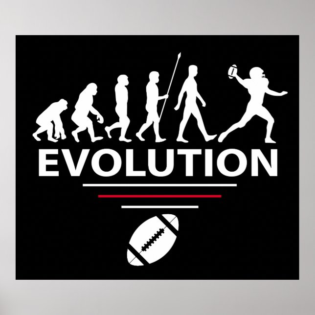 Poster Évolution du football (Devant)