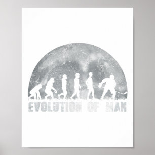 Poster Évolution du hockey sur glace pour les joueurs de
