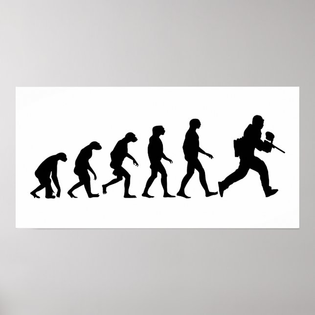 Poster Évolution du Paintball (Devant)