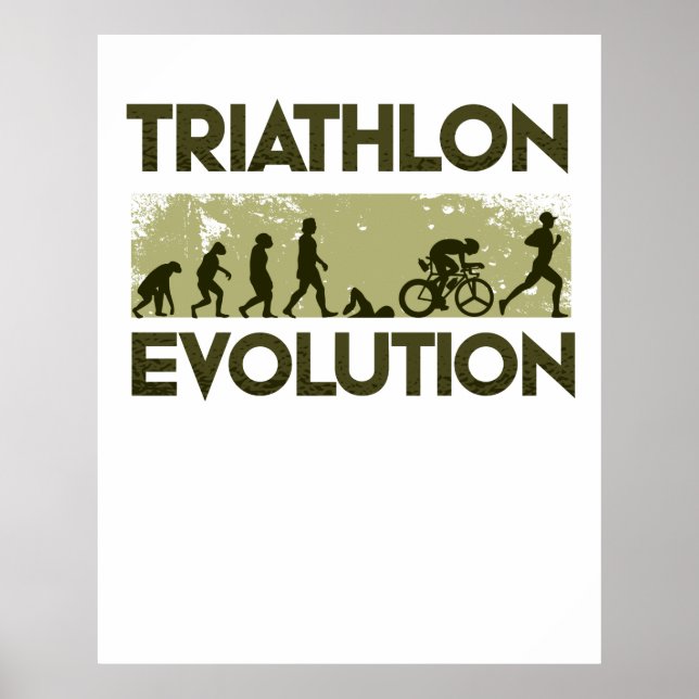 Poster Évolution du triathlon (Devant)