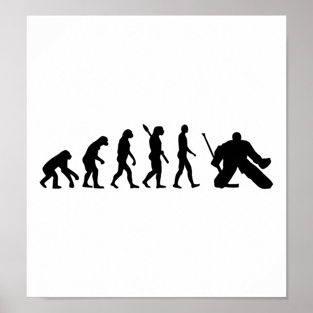 Poster Evolution Goalie Hockey (Devant)