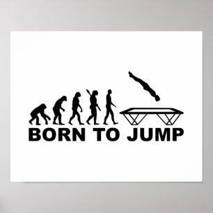 Poster Évolution née du saut de trampoline