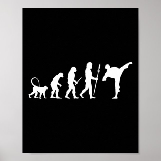 Poster Evolution Of Karate  (Devant)