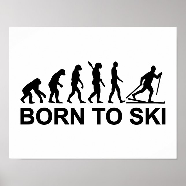 Poster Evolution Ski de fond (Devant)