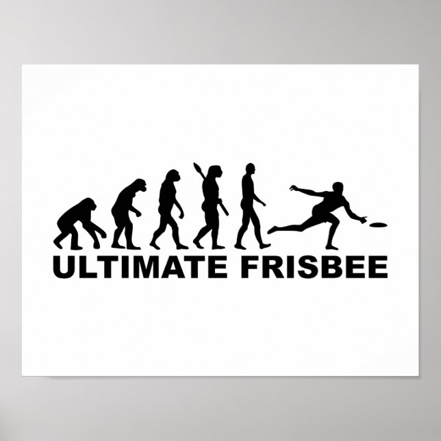 Poster Evolution Ultimate Frisbee (Devant)
