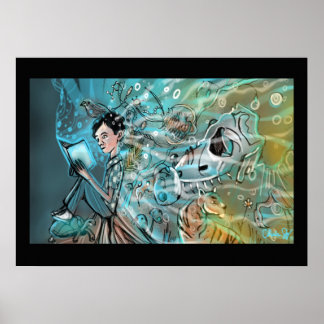 Poster Evolve Illustration Imprimer par Chris Jay