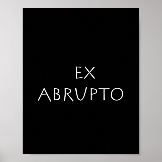 Poster Ex abrupte (Devant)