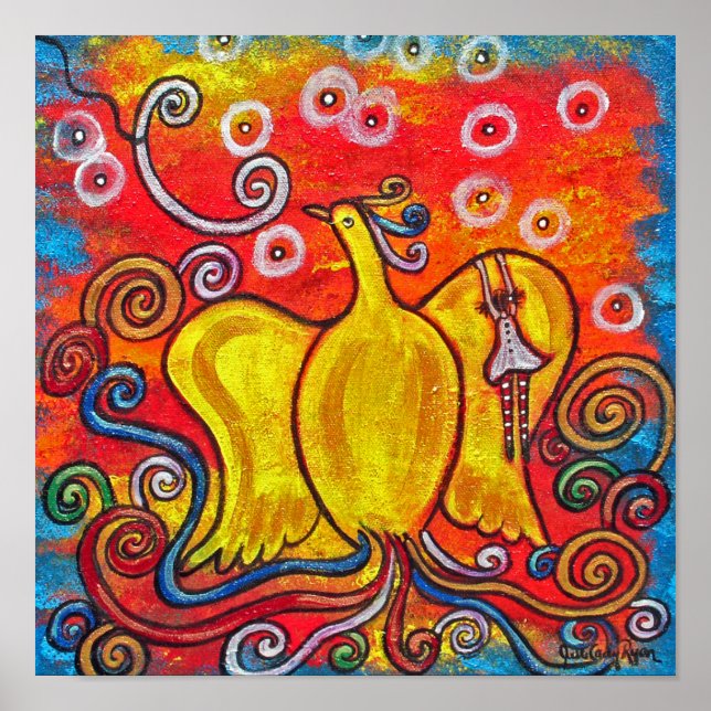 Poster Ex Flammis Clarior, Hors flamme, Luminosité (Devant)