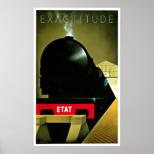 Poster Exactitude ETAT Français Voyage Art