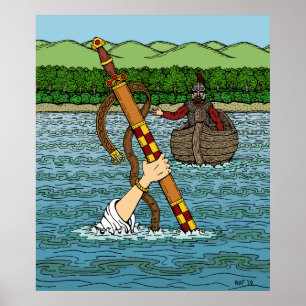 Poster Excalibur et Arthur