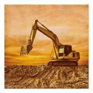 Poster Excavateur