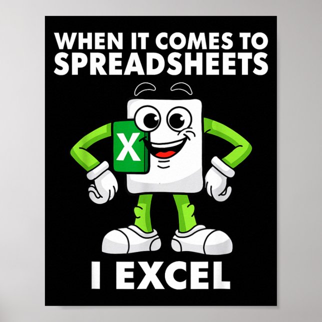 Poster Excel Coworker Birthday Employee Farewell Goodbye  (Devant)