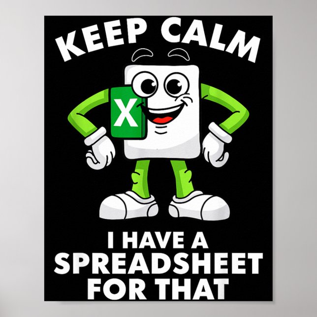 Poster Excel Coworker Employee Farewell Goodbye Birthday  (Devant)