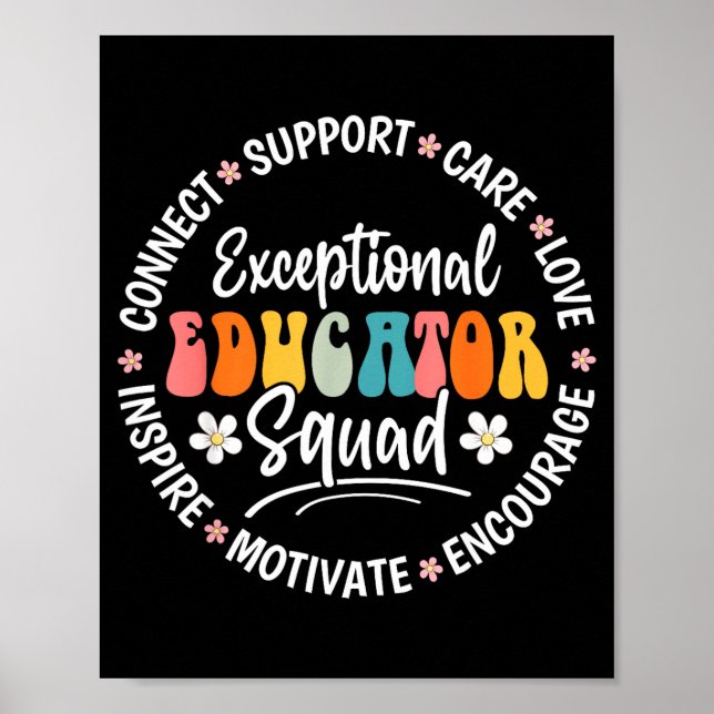 Poster Exceptional Educator Squad Appreciation Week Back  (Devant)
