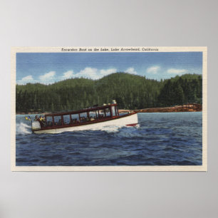 Poster Excursion Boat on the Lake