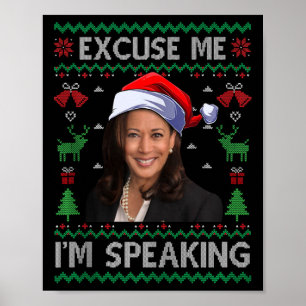 Poster Excusez-moi Je parle mal Noël Kamala Harri