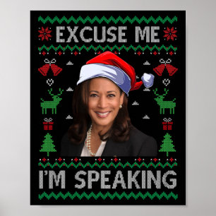 Poster Excusez-moi Je parle mal Noël Kamala Harri