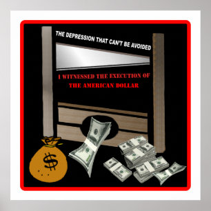 Poster Exécution de l'affiche en dollars américains