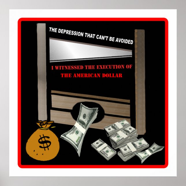 Poster Exécution de l'affiche en dollars américains (Devant)