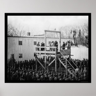 Poster Exécution du capitaine Henry Wirz 1865