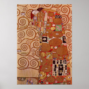 Poster Exécution par Gustav Klimt, Art Nouveau vintage