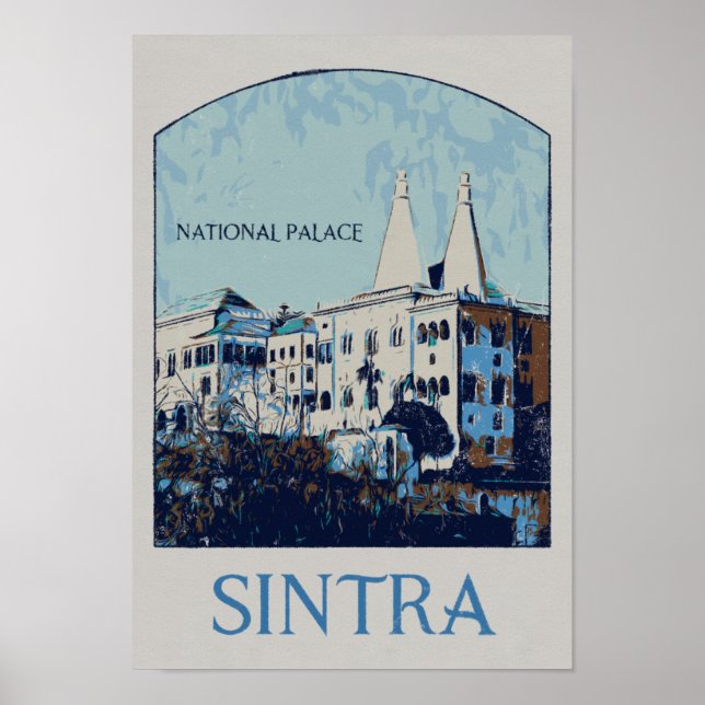 Poster Exemple du Palais national de Sintra Portugal (Devant)