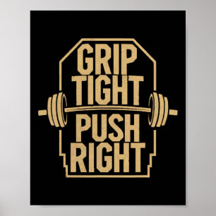 Poster Exercice Bench Press Bodybuilding Fitness Workout