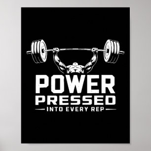 Poster Exercice Bench Press Bodybuilding Fitness Workout
