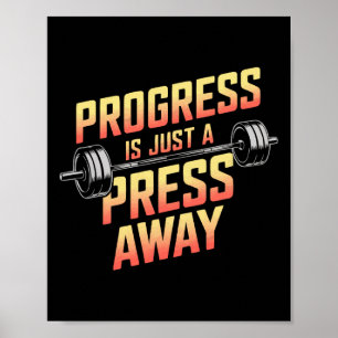 Poster Exercice Bench Press Bodybuilding Fitness Workout
