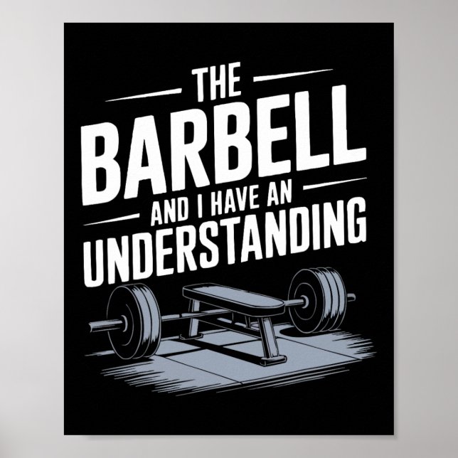 Poster Exercice Bench Press Bodybuilding Fitness Workout (Devant)