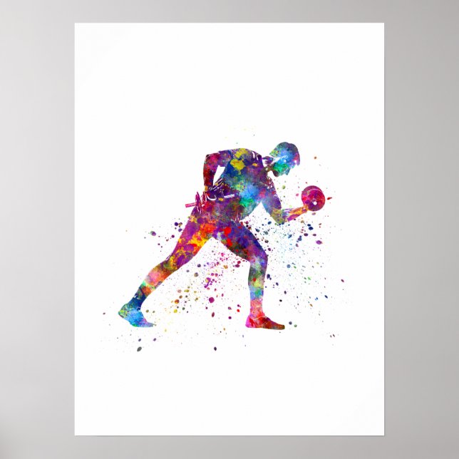 Poster exercice de gymnastique (Devant)